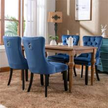 Sillas de comedor - Azul - Ver 4
