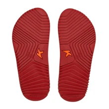 Sandália Kenner Slide Kanoo - Branco/Preto/Vermelho - Visão 4