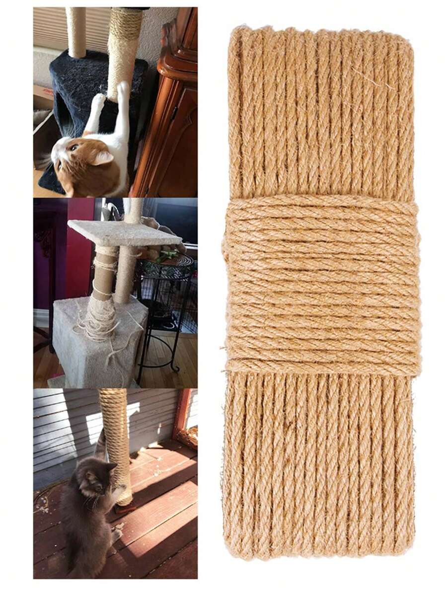 10米/包貓抓板剛麻繩配件，爪子和抓擊保護玩具攀爬材料，適用於貓 - 彩色 - 查看 1