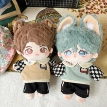 7.87inch Cute Doll With Clothes, Cartoon Plush Toy, Star Doll Companion Gifts For Grilfriends, You Need Make Up Them By Yourself - Multicolor - View 6