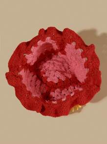 One Fashionable Crochet Hat With 3D Sunflower Flower Embellishment