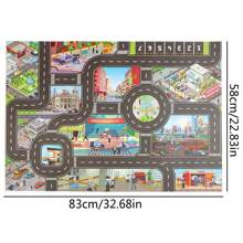 Christmas Decoration 1pc Popular Game Scene Map Civilization City Scene Parking Lot Scene Map Game Mat Waterproof Mat City Theme Game Mat Theme Traffic Route Map Non Woven Fabric Waterproof And Moisture Proof Mat School Supplies - Multicolor - View 10