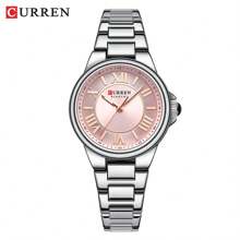 CURREN Fashion Women Watch Top Brand Luxury Lady Girl Classic Wristwatch Stainless Steel Bracelet Strap Simple Original Waterproof Elegant Female Clock Gift 9081
