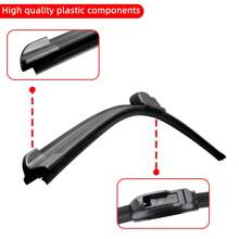 1pc Car Windshield Wiper Blade U-Shaped Universal Soft Rubber Frameless And Unsupported Car Wiper 14 "16" 18 "19" 20 "21" 22 "24" 26 "Car Accessories