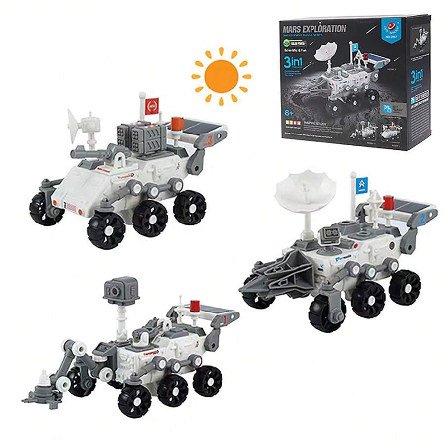 ANTSAY STEM Toys For Kids, Educational Solar Robot Toy, DIY Solar Robot Toys, Educational Science Robotics Kits, Solar Robot Kit For Kids, Educational STEM Science Toy, Toys For Kids, Space Exploration Float Puzzle Playset