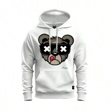 Men Hoodies - 白色 - 查看 1