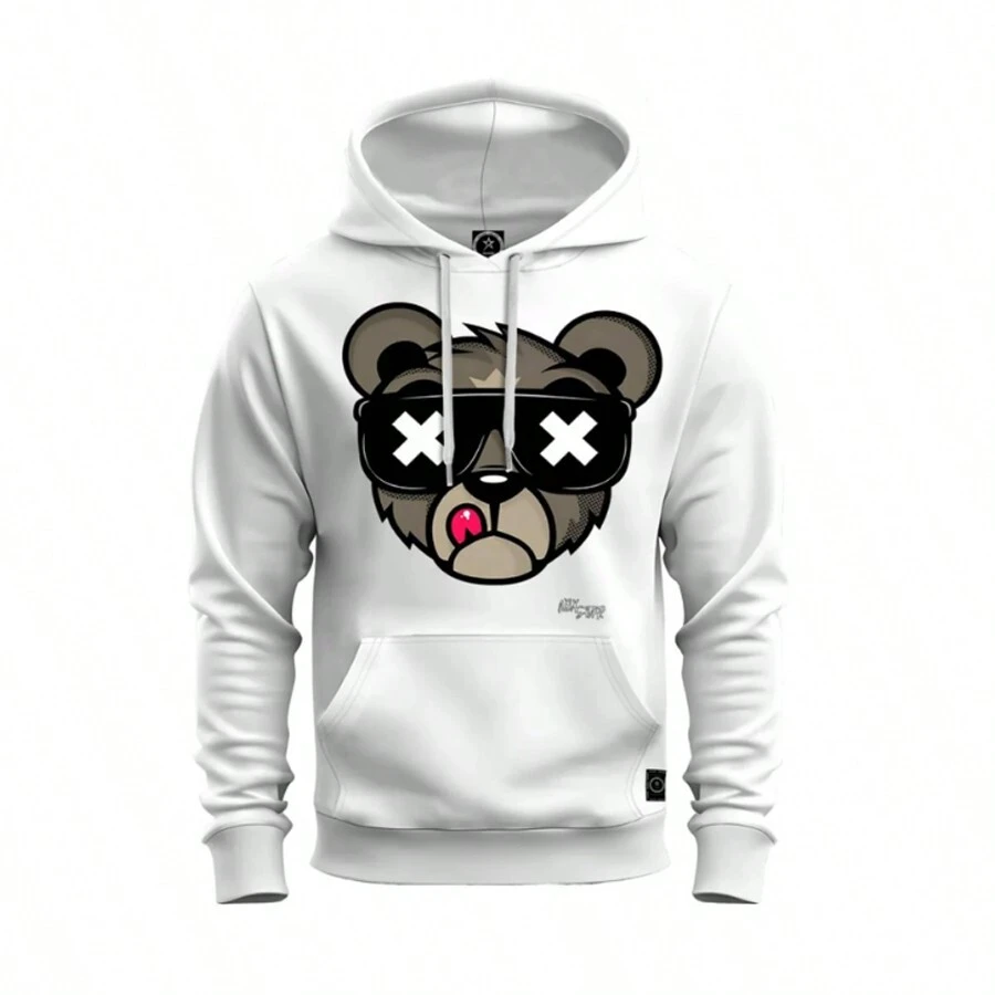 Men Hoodies - 白色 - 查看 1