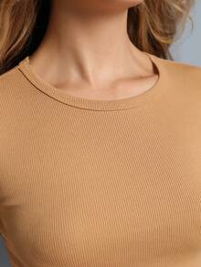 Women Tops - Màu Khaki - Xem 7