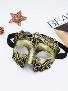 Masquerade Mask For Men In Gold Roman Greek Style Costume Mask Venetian Party Mask Carnival Mask Role Play Party Mask Sports Game Cheer Mask - Gold - View 1