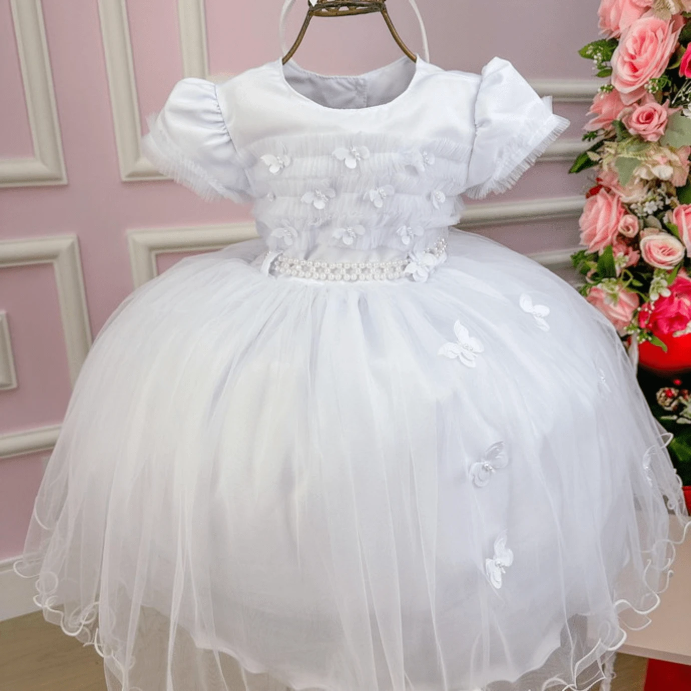 Young Girls Dresses - 白色 - 查看 1