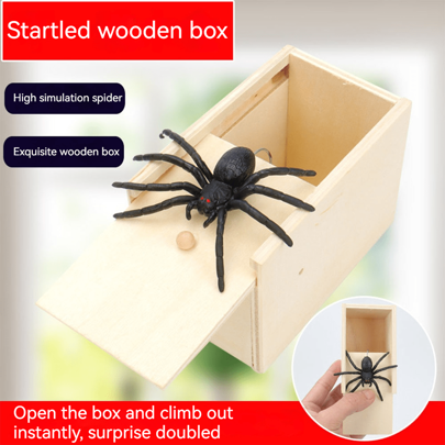 1pc Prank Creative Scare Box Spider Surprise Toy, Office Toy, Wooden Startle Spider Boxfart Gun,Surprise,Pregnancy Test,Hobby,Spider Stuff,Test Pregnancy,Toy Guns Plastic,Teste De Grossesse,Fart Spray,Toy Prank,Spiders,Fart Blaster,Paint Gun,Experiment,Toy Prank