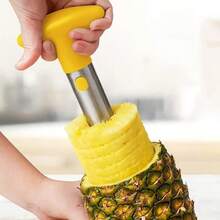 1pc Stainless Steel Pineapple Peeler Corer Slicer Pineapple Cutter Pineapple Corer Remover Slicer - Multicolor - View 2