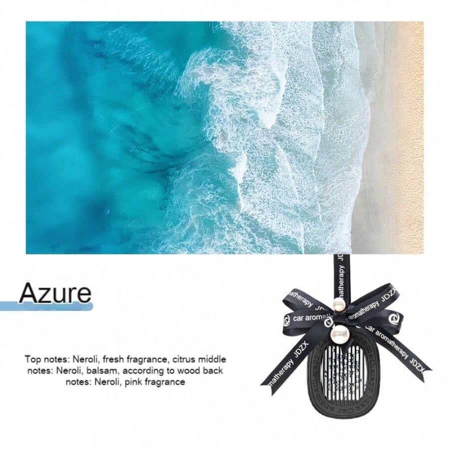 Pendente Perfumado de Aromatizante de Ar para Carro, Decoração de Perfume Duradouro de Alta Qualidade para Veículo com Laço e Pérola