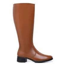 Women Knee-High Boots - 鏽棕色 - 查看 2
