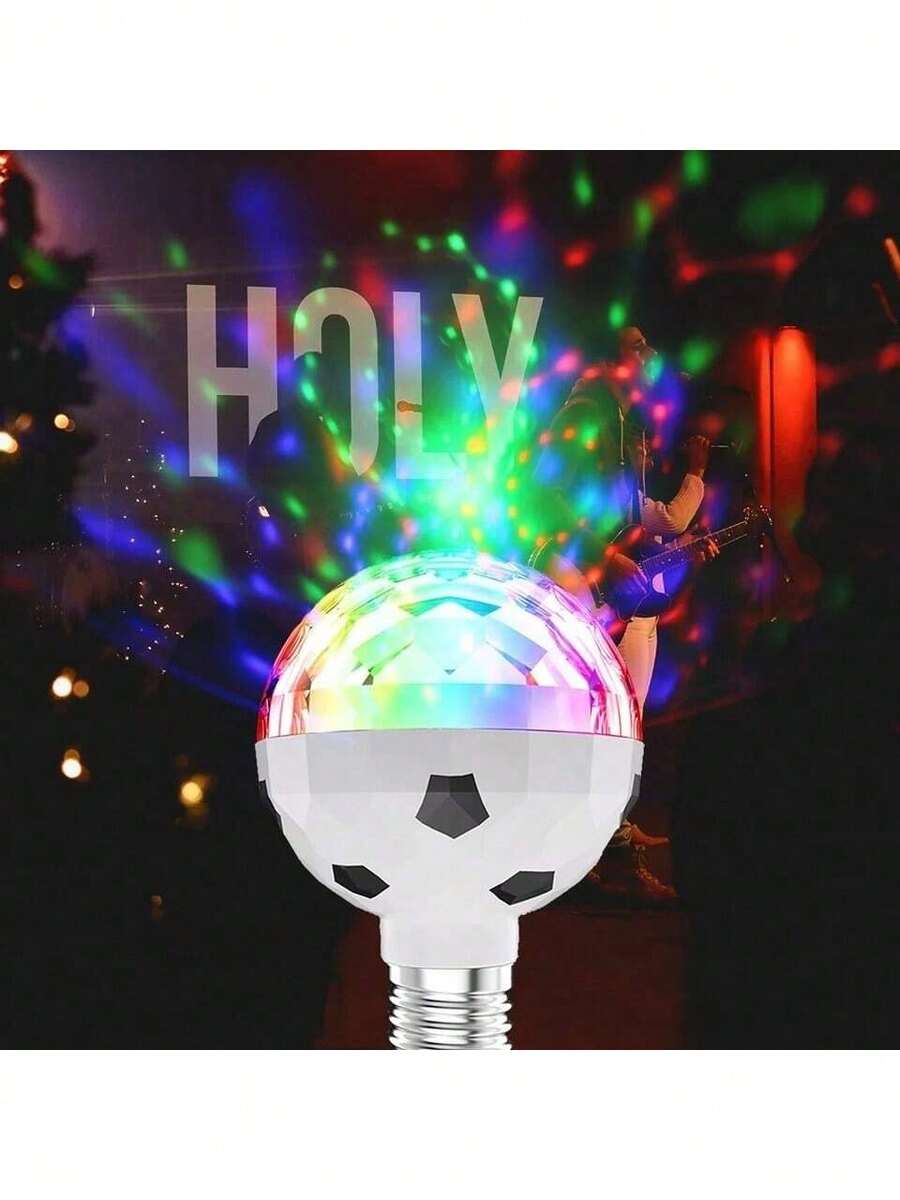 1 Piezas Foco luz LED giratorio, socket E27 - Multicolor - Ver 1