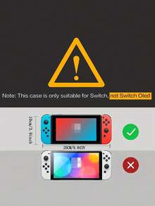 1 Vỏ bảo vệ trong suốt có thể tháo rời Tương thích với Switch, Vỏ máy chơi game chống rơi! (Một số phần được gửi ngẫu nhiên) - Nhiều màu - Xem 8