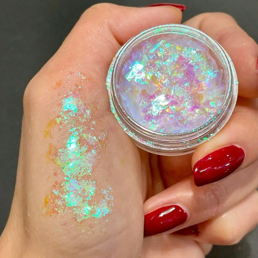 Fairy Aurora 幻彩變色閃粉 1 瓶 Chroma Flake 超薄多色亮片，適用於美甲藝術