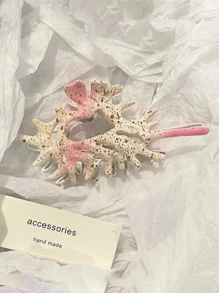 Conch Shell Hair Clip Hair Claw Unconventional Design Premium Feel INS Occipital Clip Hair Accessory - Multicolor - View 14