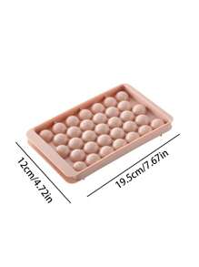 One Piece, Round Ice Mold Ice Cube Tray With Ice Ball Film Ice Making Homemade Ice Cube Tray Mold Ice Cube 33 Shelf,Ice Cube,Party,Travel,Wedding,Birthday,Graduation,Bachelorette Party,Bachelorette,Kitchen,Kitchen Items,Storage,Decor,Outdoor. - Baby Pink - View 4