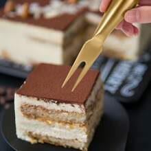 6pcs Silver Gold Cheese Knife Set, Stainless Steel Cheese Knife Set, Hard And Soft Cheese Knife, Serving Fork And Cheese Spreader, Cheese Knife, Cheese Slicer, Butter Cutter, Cheese Fork, Kitchen Supplies, Baking Tools,Kitchen,Christmas Gift - Multicolor - View 5