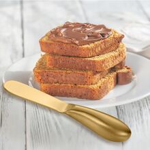 6pcs Silver Gold Cheese Knife Set, Stainless Steel Cheese Knife Set, Hard And Soft Cheese Knife, Serving Fork And Cheese Spreader, Cheese Knife, Cheese Slicer, Butter Cutter, Cheese Fork, Kitchen Supplies, Baking Tools,Kitchen,Christmas Gift - Multicolor - View 8