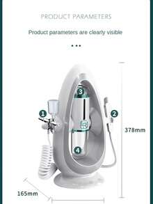 Máy tạo oxy cầm tay có chức năng bong bóng để loại bỏ mụn đầu đen, chăm sóc & dưỡng ẩm da, sử dụng tại nhà - Phích cắm loại C của EU (220-240V) - Xem 5