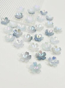 30 hạt hoa anh đào xám đáng yêu, hạt hoa dùng để làm đồ trang sức và trang trí DIY, có thể dùng làm vòng cổ, vòng tay, hoa tai, móc điện thoại, móc chìa khóa, trang trí túi xách, phụ kiện trang sức DIY hình hoa dành cho nữ - Xám - Xem 4