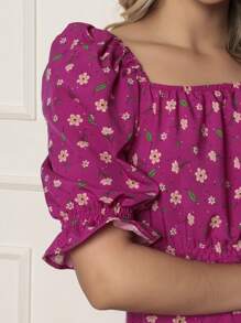 Women Dresses - Rose Red - View 5