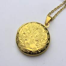 Tùy Chỉnh Hoa Mề Đay Vòng Cổ Có Hình Ảnh, Hình Ảnh Mề Đay/Hình Vòng Cổ, Kỷ Niệm Vòng Cổ, Ngày Của Mẹ Quà Tặng Cho Mẹ/Bà/Vợ - Vàng - Xem 8