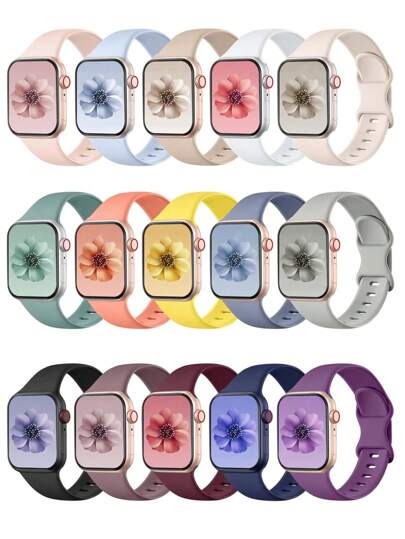 Kompatibelt med -armband -armband 38 mm 40 mm 41 mm 42 mm 44 mm 45 mm 46 mm 49 mm, mjukt silikon sportarmband kompatibelt med SE-serien 11 10 9 8 7 6 5 4 3 2 1 Ultra