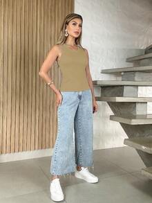Women Tank Tops & Camis - Màu be - Xem 4