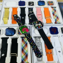 Smart Watch I60 Ultra Max Suit Audífonos Funda 7 Correas  Y 2 Reloj 1AURICUIARES BLUETOOTH - Negro - Ver 5