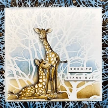1pc The Joy Of Art Branches DIY Stencil For Wall Painting Scrapbook Coloring Embossing Album, Decorative Paper Card Template
