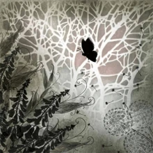 1pc The Joy Of Art Branches DIY Stencil For Wall Painting Scrapbook Coloring Embossing Album, Decorative Paper Card Template