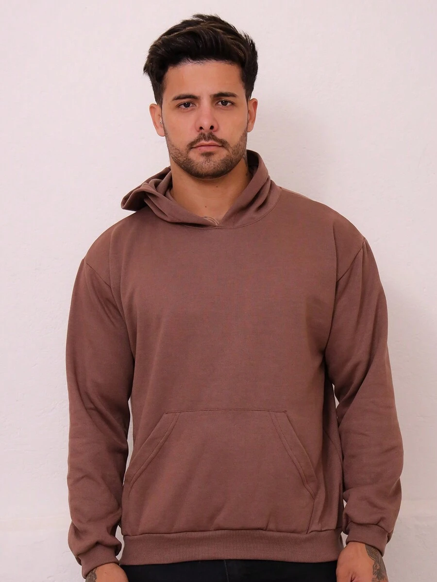 Men Sweatshirts - 巧克力棕 - 查看 1