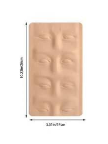 1 件硅胶纹身皮、面部眉妆模具、3D 永久化妆练习皮、初学者硅胶纹身练习皮