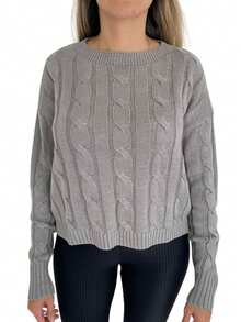 Women Sweaters - 灰色 - 查看 1