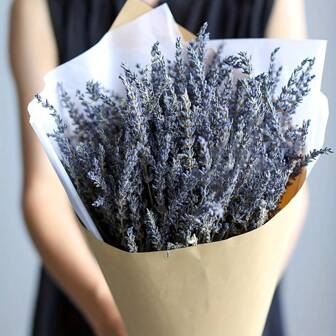 100 st torkade lavendelblommor, lavendelblommor torkade lavendelbuketter för heminredning bröllopsdekor kontorsdekor festdekor gör-det-själv-presenter, alla hjärtans dag, present, konstgjorda växter