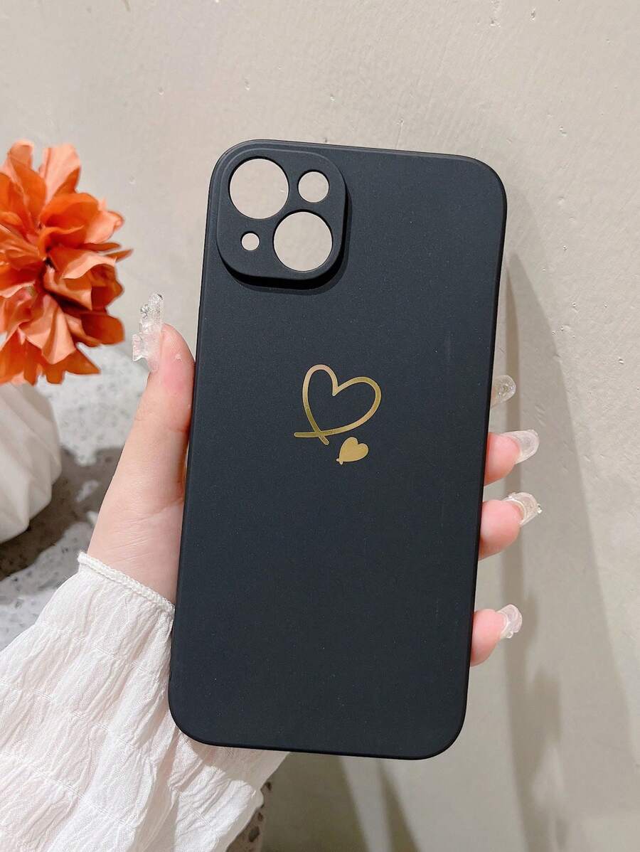 Silicone Heart Soft Phone Case Compatible With Apple, Samsung, Xiaomi, Redmi Note, Itel Phones