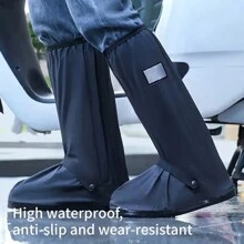 Waterproof Rain Shoe Covers Slip-Resistant Wear-Resistant Outdoor High Tube Shoe Covers For Men & Women Riding In Rainy Days And On Sandy Ground Summer Cooling,Beach,Travel