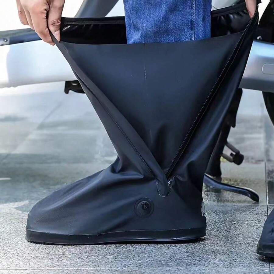 Waterproof Rain Shoe Covers Slip-Resistant Wear-Resistant Outdoor High Tube Shoe Covers For Men & Women Riding In Rainy Days And On Sandy Ground Summer Cooling,Beach,Travel