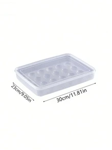 Soporte para Huevos y Contenedores de Almacenamiento para Nevera, Cajas Transparentes para Huevos, Contenedor Organizador de Almacenamiento de Huevos, Caja de Almacenamiento de Huevos Frescos - Blanco - Ver 7