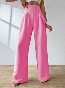 Women Pants - 粉色 - 查看 2