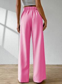 Women Pants - 粉色 - 查看 3
