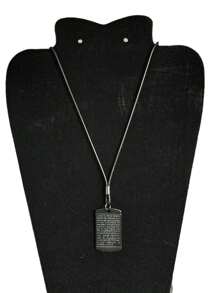 Men Long Necklaces - 黑色 - 查看 4