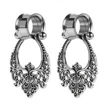 1-4 Cặp nút tai dạng ống bằng thép không gỉ, mặt dây chuyền hình mặt trăng, dụng cụ mở rộng, dụng cụ căng giãn, đồ trang sức xỏ khuyên tai hình mặt trăng 6mm-20mm - Nhiều màu - Xem 43
