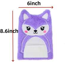 1 Máy Tính Fox Diray Dành Cho Bé Gái, Cắt Sổ Tay Có Khóa Và Chìa Khóa, Sang Trọng Bí Mật Sổ Tay Bộ 160 Trang Lót Fot Bé Gái Tuổi 6-12 - Màu tím - Xem 4