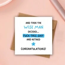 Retirement Card For Men, The Wise Man Retired Congratulations Card, Men Retirement Card, Funny Retirement Card, Colleague Leaving Work Card - White - View 8
