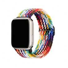 Correas ajustables y elásticas trenzadas compatibles con la banda del Apple Watch de 38 mm, 40 mm, 41 mm, 42 mm, 44 mm, 45 mm, 46 mm, 49 mm para mujeres y hombres, brazaletes elásticos de nylon para deporte para Series Ultra 3/2/1, 10, 9, 8, 7, 6, 5, 4, 3, 2, 1, SE como regalo para estudiantes que regresan a la escuela