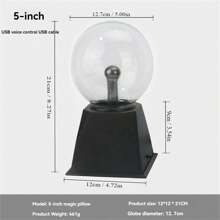 Plasma Ball, Electrostatic Sphere, Plasma Lamp, Plasma Globe, Magic Lightning Ball, Ionic Light, Outdoor Lighting - Multicolor - View 3